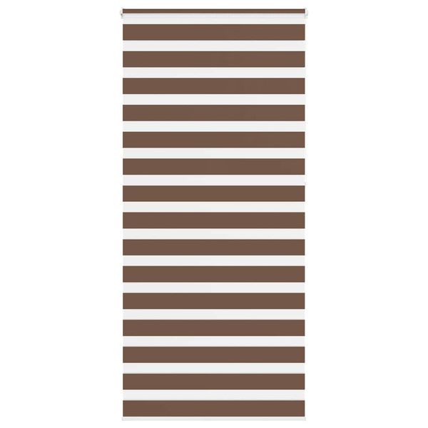 vidaXL Zebra roleta hnedá 100x230 cm šírka látky 95,9 cm polyester