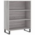 vidaXL Vysoká skrinka sivý dub sonoma 69,5x34x180 cm spracované drevo