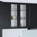 vidaXL Dvierka na umývačku Kalmar Čierna 80 x 31 x 100 cm