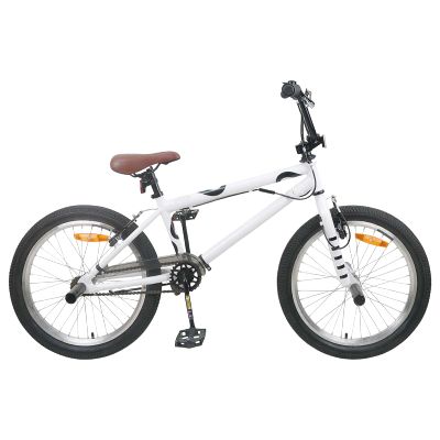 vidaXL BMX Bicykel 20 Palcov pre nad 9 rokov Biela