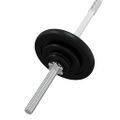 vidaXL Obojručná činka so závažiami 90 kg, liatina