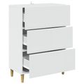 vidaXL Zásuvkový kabinet Biela 66 x 34,5 x 90 cm Kompozitné drevo