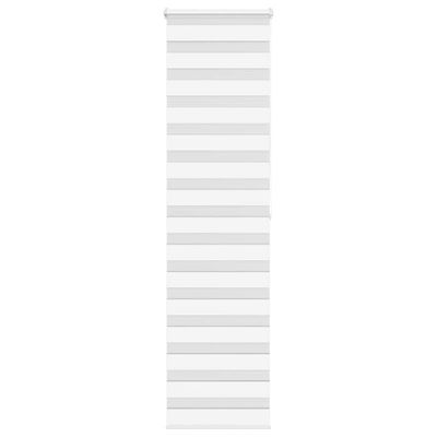 vidaXL Zebra roleta biela 60x200 cm šírka látky 55,9 cm polyester