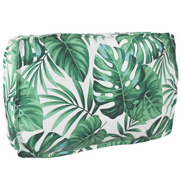 vidaXL Podložka List Vzor listov 70 x 40 x 12 cm Oxfordská látka