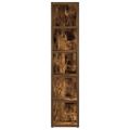 vidaXL CD skrinky 2 ks dymový dub 21x16x93,5 cm spracované drevo