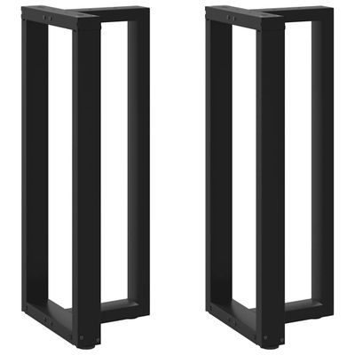 vidaXL Nohy barového stola v tvare T, 2 ks, čierne, 40x35x(100-101) cm, oceľové
