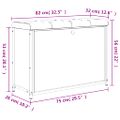 vidaXL Lavička na topánky s vyklápacou zásuvkou dymový dub 82x32x56 cm