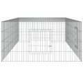 vidaXL 2-panelová klietka pre králiky 220x110x55 cm pozinkované železo