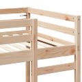 vidaXL Rám podkrovnej postele Prírodná 80 x 200 cm