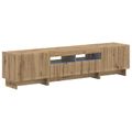 vidaXL 5-dielny LED TV kabinet Dub artisan Kompozitné drevo