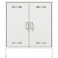 vidaXL Komoda biela 68x39x79 cm oceľ