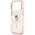 Puzdro Karl Lagerfeld pre iPhone 17 Pro 6,3" IML Choupette Sketch Logo MagSafe ružové