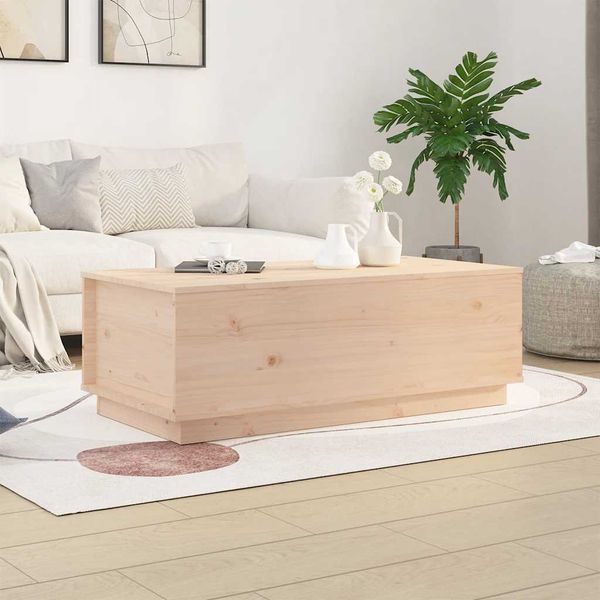 vidaXL Konferenčný stolík 100x50x35 cm borovicový masív