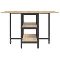 vidaXL Jedálenský stôl 122 x 80 x 76,5 cm Kompozitné drevo Dub sonoma