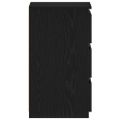 vidaXL Nočný stolík 2 ks Čierny dub 40 x 35 x 62,5 cm Kompozitné drevo