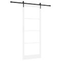 vidaXL Posuvné dvere 93 x 232 cm Masívne borovicové drevo a sklo