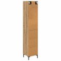 vidaXL Highboard Remeselný dub 34,5 x 34 x 180 cm Kompozitné drevo