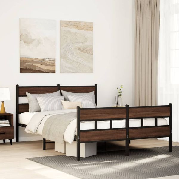 vidaXL Posteľný rám bez matraca s predným a zadným čelom 140x200 cm