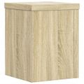 vidaXL Stojany na rastliny 2 ks dub sonoma 15x15x20cm kompozitné drevo