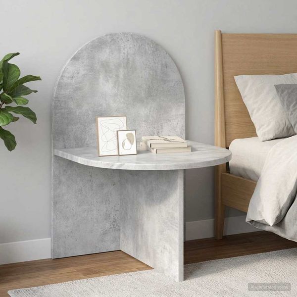 vidaXL Nočný stolík 2 pcs Betónovo sivá 48 x 49 x 65 cm