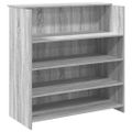 vidaXL Recepčný stôl sivý dub sonoma 100x50x103,5 cm kompozitné drevo