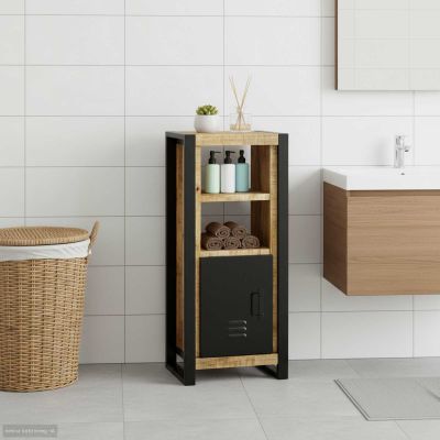 vidaXL Kúpeľňová skriňa Hnedá 40 x 30 x 90 cm Masívne mango drevo