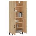 vidaXL Vysoká skrinka dub sonoma 69,5x34x180 cm spracované drevo