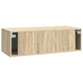 vidaXL Nástenná TV skrinka Dub sonoma 98 x 41 x 30 cm Kompozitné drevo