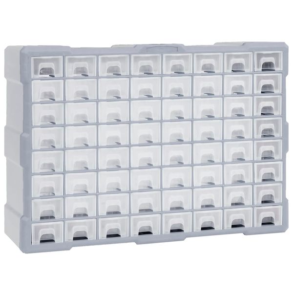 vidaXL Organizér so 64 zásuvkami 52x16x37,5 cm