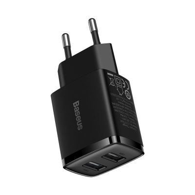 USB adaptér BASEUS Compact Black 2xUSB