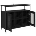 vidaXL Servírovacia skriňa Čierny dub 100 x 35 x 80 cm