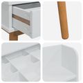 vidaXL Sada toaletného stolíka FAUSKE 5 ks Biela 100 x 50 x 143 cm