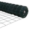 vidaXL Euro plotový základ 10 x 1,4 m PVC potiahnutá oceľ Zelená