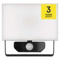 LED reflektor EMOS ZS2922 TAMBO so senzorom pohybu, 20 W, 2000 lm, čierny