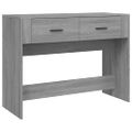 vidaXL Konzolový stolík sivý sonoma 100x39x75 spracované drevo