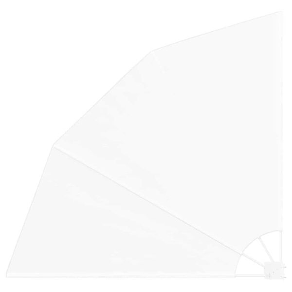 vidaXL Záclona na balkónové súkromie 160 x 160 cm Polyester Biela
