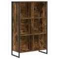 vidaXL Knižnica 99.5 x 30 x 108.5 cm Kompozitné drevo Dymová dub