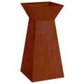 vidaXL Stĺpový kvetináč Hrdzavý 35 x 35 x 73 cm