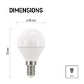 LED žiarovka Classic Mini Globe / E14 / 5 W (40 W) / 470 lm / teplá biela