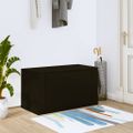 vidaXL Nástenný botník čierny 70x35x38 cm spracované drevo