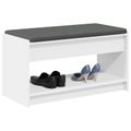 vidaXL Predsieňová lavica Biely 83 x 38 x 45 cm