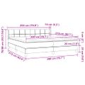 vidaXL Box Spring Posteľ s matracom Ružová 200x210 cm Zamat