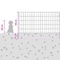 vidaXL Záhradný plot s kolíkmi 48 ks 95 x 50 cm Pozinkovaná oceľ