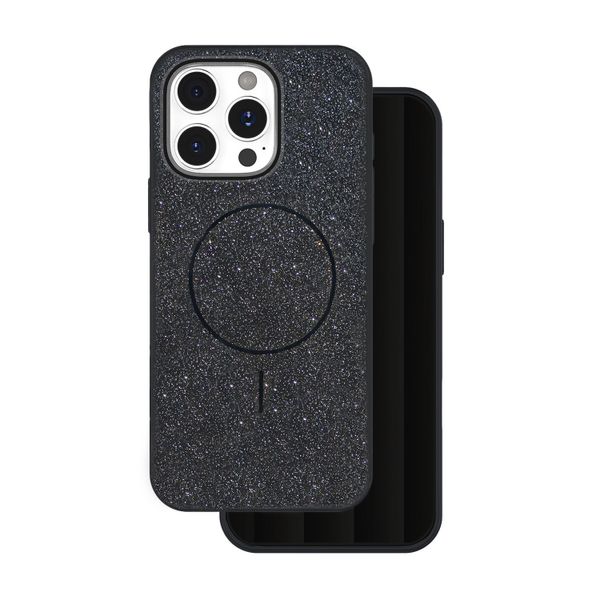 Trblietavé tenké Mag puzdro pre iPhone 17 6,3" čierne