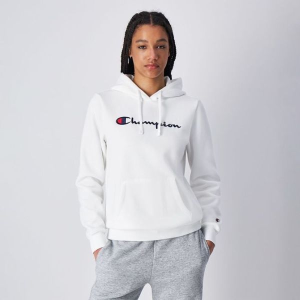Dámska mikina s veľkým logom Slim Fit White - Champion, veľkosť L, veľkosť oblečenia L