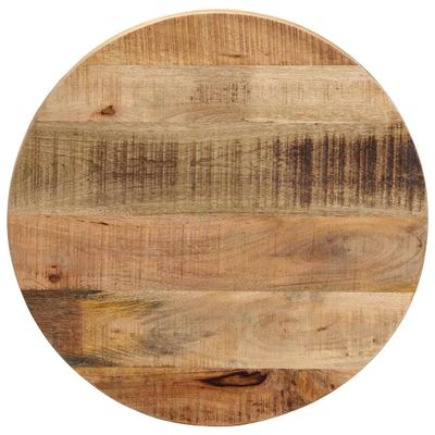 vidaXL Stolová doska Ø 50x3,8 cm okrúhla masívny surový mangovník