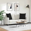 vidaXL Vankúše na pohovku 2 ks látka Čierna 80 x 80 cm