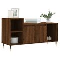 vidaXL TV skrinka hnedý dub 100x35x55 cm spracované drevo
