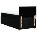 vidaXL Posteľný rám boxspring s matracom čierny 80x200 cm látka
