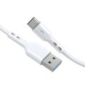 Kábel BWOO USB - USB-C 1m 3A biely BO-X172C